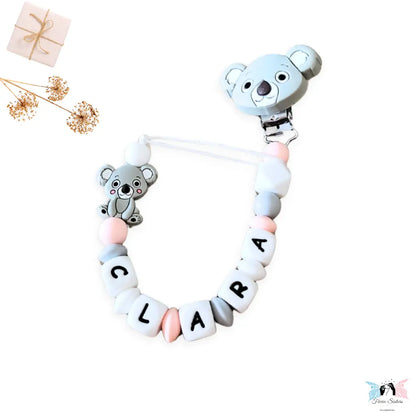 Attache tétine personnalisée koala - Féerie Sisters